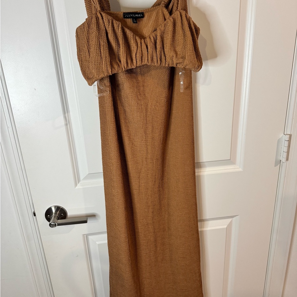 JLUXLABEL Tan 2 piece set